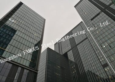 चीन छिपे फ़्रेम टेम्पर्ड डबल लेयर ग्लास परदा Walling कम उठो स्टील बिल्डिंग ईपीसी परियोजना आपूर्तिकर्ता