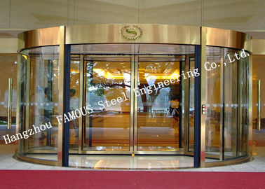 चीन होटल या शॉपिंग मॉल लॉबी के लिए आधुनिक विद्युत रिवलिंग ग्लास फैसाडे दरवाजे आपूर्तिकर्ता