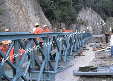 चीन 200 प्रकार स्थायी जस्ती सतह के उपचार स्टील बेली ब्रिज डबल पंक्तियों पुल आपूर्तिकर्ता
