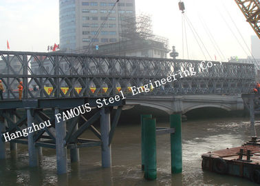 चीन Q345B पूर्व इंजीनियर मॉड्यूलर स्टील बेली ब्रिज हैवी क्षमता लंबी थकान उम्र आपूर्तिकर्ता