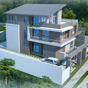 चीन पूर्ण सजावटी आधुनिक फास्ट दो मंजिला लक्ज़री प्रीफ़ैब हाउस विला डिज़ाइन स्थापित करें आपूर्तिकर्ता