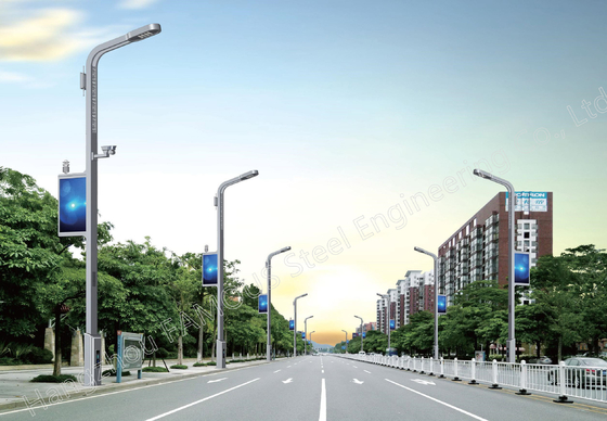 चीन वाटरप्रूफ ऑल इन वन स्मार्ट इंटीग्रेटेड एलईडी स्ट्रीट लाइटिंग पोल 5G इन्फ्रास्ट्रक्चर आपूर्तिकर्ता