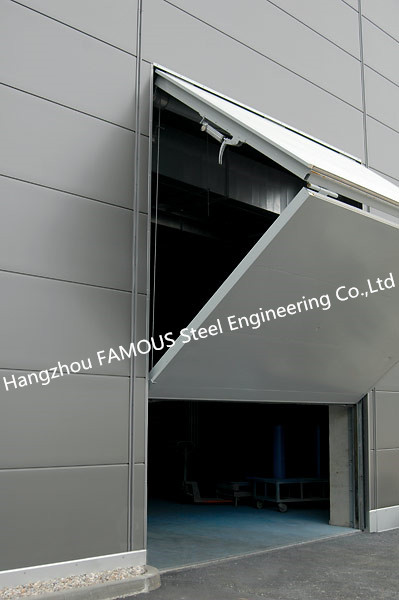 आधुनिक औद्योगिक ओवरहेड ऊपरी तह स्वचालित स्टेनलेस स्टील गेराज दरवाजा 1