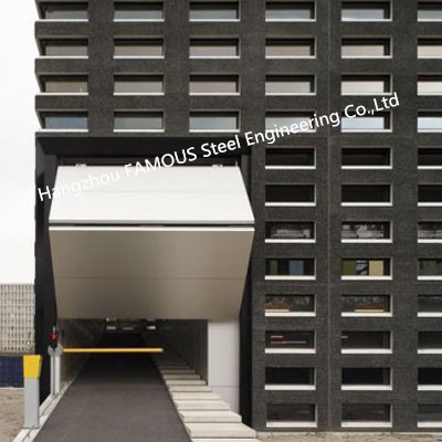 आधुनिक औद्योगिक ओवरहेड ऊपरी तह स्वचालित स्टेनलेस स्टील गेराज दरवाजा 2