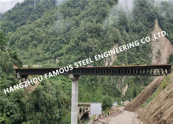 चीन 200 टाइप डबल लेन स्टील बेली ब्रिज 50 टन भार क्षमता जस्ती निर्माण आपूर्तिकर्ता