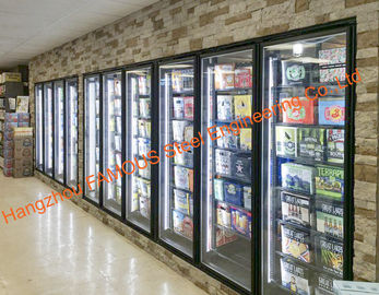 चीन कोल्ड रूम / रेफ्रीजिरेटर पार्ट्स / फ्रीजर के लिए सुपरमार्केट मल्टीडेक हीटेड ग्लास डोर आपूर्तिकर्ता