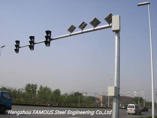 चीन Q345 ट्रैफिक मॉनिटरिंग सिस्टम और कैमरों के लिए रोड साइन स्ट्रक्चर आपूर्तिकर्ता