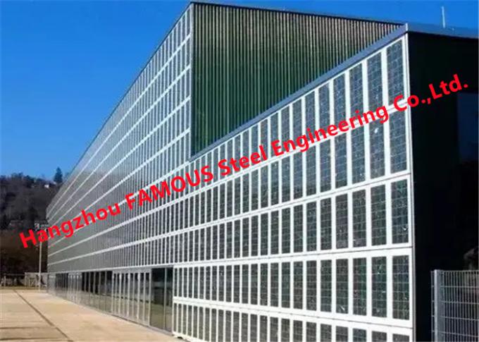 कार्यालय भवन के लिए सौर ऊर्जा संचालित भवन एकीकृत फोटोवोल्टिक तह पर्दे की दीवार 0