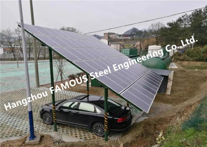 ऊर्जा उत्पादन संरचना Anodized फोटोवोल्टिक पैनल एल्यूमिनियम सौर पीवी Carports 0