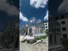 ऑस्ट्रेलिया मानक लाइट गेज जस्ती स्टड अनुकूलित लाइट स्टील विला हाउस आसान स्थापना